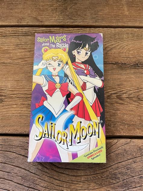 sailor moon vhs|sailor moon video catalog.